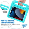 thumbnail image 5 of SUPNICE Kids Case with Screen Protector for iPad 10.2 Inch 2021/2020/2019 (9th/8th/7th Generation), Shockproof Convertible Handle Stand iPad 10.2 Case for Kids, Turquoise, 5 of 8