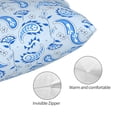 thumbnail image 3 of KLL Winter Paisley Pattern Pillow Covers Envelope Closure,Super Soft and Cozy Fuzzy Fleece Pillow Case Cover 16"x24", 3 of 5