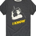 thumbnail image 3 of Star Wars - I Know - Toddler And Youth Short Sleeve Tee, 3 of 5