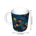 thumbnail image 2 of Yiaed Hawaiian Style Print Ceramics Coffee,Large Handle Design,Extra Large Tea and Coffee Cup for Office and Home Mugs, 2 of 6