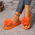 thumbnail image 5 of ibiyuan Brown Flip Flops Women Thong Sandals Non- Woven Sole Memory Foam Slippers for Women Fashion Summer Shoes for Women, 5 of 8