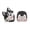 1 pair of black corg, variant on Mechanical Keyboards Creative Corgis Butt Gamers Keyboards Keycaps for Office Decompressions