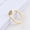 Yellow gold, variant on Geometric Devil Eye Ring with Zircon Stones Adjustable Opening Gold and White Gold Options