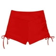 thumbnail image 6 of vigerkar Women's Swim Shorts High Waisted Bathing Suit Bottoms Swimsuit Boy Shorts Swimwear Bikini Board Shorts Red, S, 6 of 6