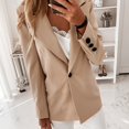 thumbnail image 4 of Women's Business Casual Pocket Work Office Blazer Back Slit Jacket Suit, 4 of 9