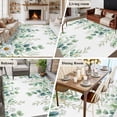 thumbnail image 5 of Green Eucalyptus Leaves Area Rugs 5'x7', Washable Small Throw Rugs for Laundry Room Playroom, Summer Botanical Daisy Floral Indoor Outdoor Rug Non-Slip Low Pile Carpet Runner Reversible Floor Mats, 5 of 8