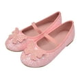 thumbnail image 3 of Rinsvye Children Shoes Flat Shoes Shoes With Sequins Bowknot Girls Dancing Shoes Children Sports Shoes Light Shoes Small White Shoes Light Board Shoes Non Slip Soft Bottom Toddler Shoes F, 3 of 9