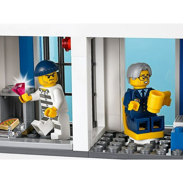 LEGO City 60246 Toy Police Station Block Building Set Playset with 7 Minifigures Walmart