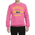 thumbnail image 2 of Wild Bobby City of Buffalo Hockey Fantasy Fan Sports Unisex Crewneck Sweatshirt, Neon Pink, Large, 2 of 5