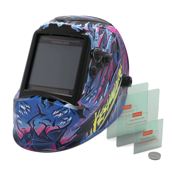 YesWelder Large View Auto Darkening Welding Helmet, 1 Piece