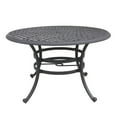 thumbnail image 2 of iPatio Stylish Outdoor Aluminum 5-Piece Round Dining Set: Weather-resistant, Durable, Lightweight, Modern Design Patio Furniture Set with Cushioned Swivel Rockers and Round Table, Canvas Natural, 2 of 6