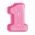 thumbnail image 1 of mpany  Plastic Babys 1st Birthday Tray - Pink, 1 of 1