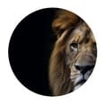 thumbnail image 4 of WYYP A Majestic Lion Round Tablecloth 100% Polyester Fiber Waterproof White, 4 of 8