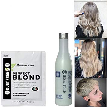Perfect Blond Diy Hair Lightener Bleaching Powder Kit Dye 20 Vol