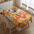 thumbnail image 2 of Pioneer Flower Floral Print Pattern Rectangle Tablecloth 60"x84",Waterproof Polyester Rectangle Table Cloth, Wipeable Spillproof Polyester Tablecloth for Dining, Camping, Indoor and Outdoor, 2 of 5