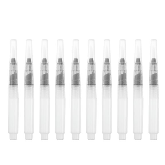CCOCC 2026 New 10Pcs Water Coloring Brush Pens Watercolor Painting Brushes Pen Drawing Brush Pens for Water-Soluble Pencil Water Color Markers Gouache (120Mm Medium Pointed Pens)