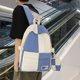 thumbnail image 2 of Mochila Mochila para niños Mochila para estudiantes Choque de colores Lindo colgante Mochila con cremallera (Azul), 2 of 6