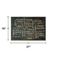thumbnail image 5 of Personalized Planet 27x18 Love Laughter Beautiful Together Happiness Family of 3 Doormat with Custom Names Printed on Brown Rectangular 1/4” Thick Non Slip Mat for Kitchen Hallway Deck or Porch, 5 of 6