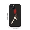 thumbnail image 6 of Stylish iPhone 15 Case - Lightweight Yellowing Resistant with Unique Skeletal Hand Design Holding Red Object - Perfect Protection for Your Device, 6 of 6