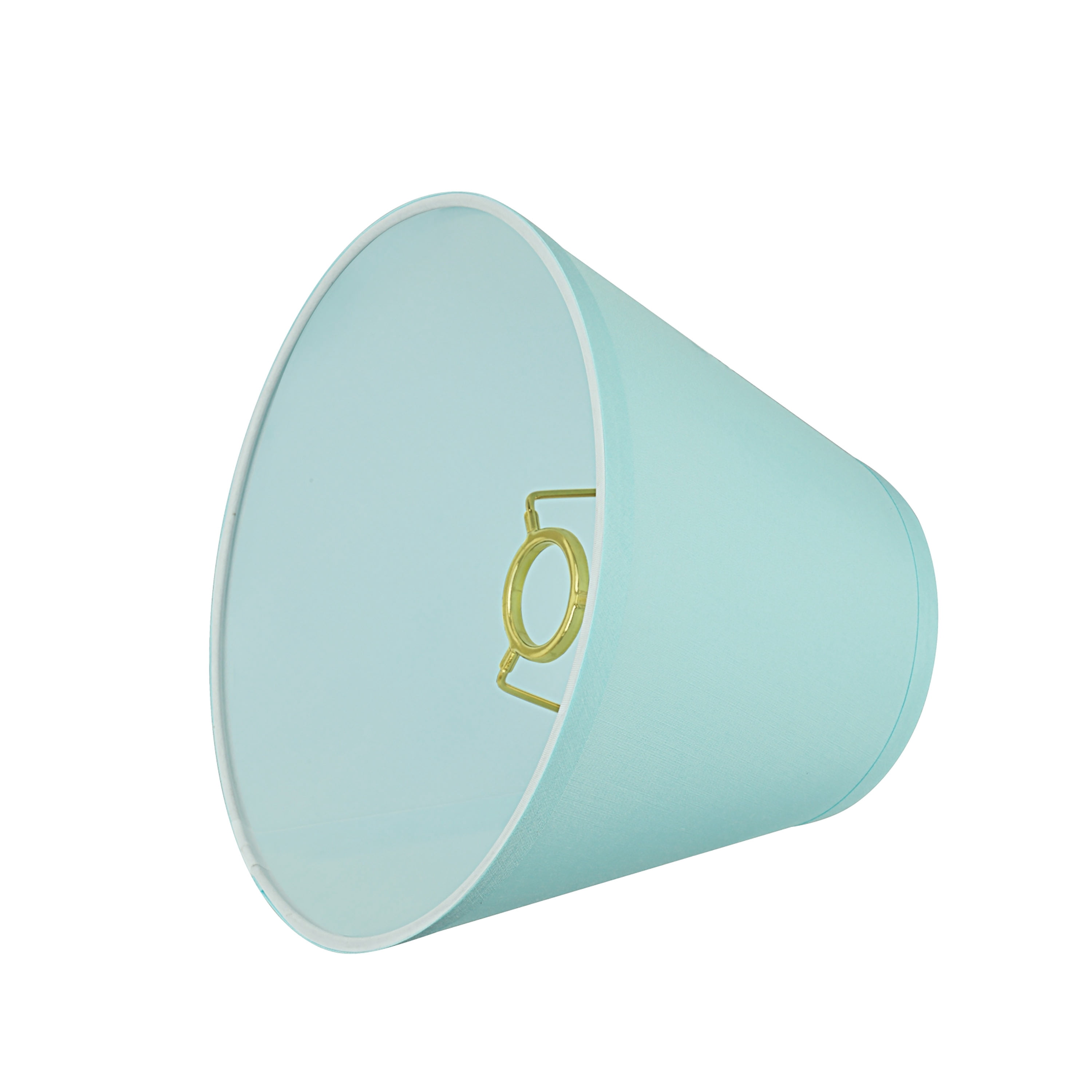 Aspen Creative 58906 Transitional Hardback Empire Shape UNO Construction Lamp Shade in Light Blue, 9" Wide (5" x 9" x 7")