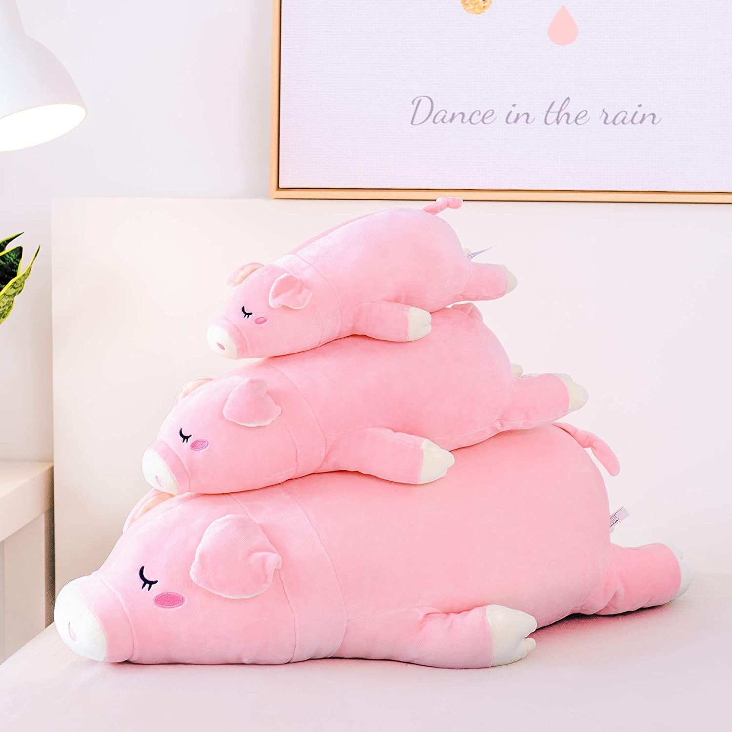 Pink plush pillows sale
