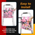 thumbnail image 3 of SupreGear Walker Side Bag, Water-Resistant Pouch, Hand-Free Storage for Folding Walkers, Seniors, Pink Floral, 3 of 8