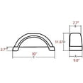 thumbnail image 5 of Kojem 2Pcs 13" Single-Axle Trailer Fenders W/Steps Skirt Boat Black, 5 of 10