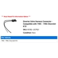 thumbnail image 2 of Diverter Valve Harness Connector - Compatible with 1985 - 1986 Chevy K10, 2 of 2