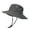 Grey, variant on HNMKIU Unisex Wide Brim Boonie Hat for Sun Outdoor Fishing Hiking and Casual Adventures Black,One Size