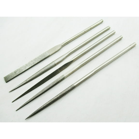 5 Pcs Mini Diamond Needle File Set Metal Glass Stone Wood Craft