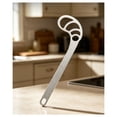 thumbnail image 3 of SomWiBe Stainless Steel Hand Whisk Beater, Curved Multi Ring Egg Mixer Stick, Ergonomic Kitchen Stirring Tool for Eggs, Batter, Coffee and Baking, Silver 6.69in, 3 of 4