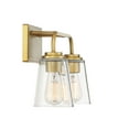 thumbnail image 6 of Trade Winds Lighting 2-Light Bathroom Vanity Light In Natural Brass, 6 of 6
