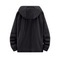 thumbnail image 4 of Weiqiqre Mens Sun Protection Clothing For Summer Lightweight Solid Color Long Sleeved Hooded Casual Jacket/jacket, 4 of 9