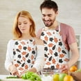 thumbnail image 3 of Autumn Fall Leaves Pattern Apron-Garden Aprons for Women with Pockets-Cotton Linen Waterproof Kitchen Cooking Gardening Aprons Adjustable for Kitchen,Cooking,BBQ and Salon 33"x27", 3 of 7