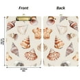 thumbnail image 5 of FORMRS Acrylic Clipboard with Low Profile Clip Standard A4 Letter Size, 12.5" x 9", Red Watercolor Seashells, 5 of 8