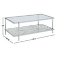 thumbnail image 4 of Steve Silver Mika Contemporary 50" Rectangle Coffee Table, Silver, 4 of 8