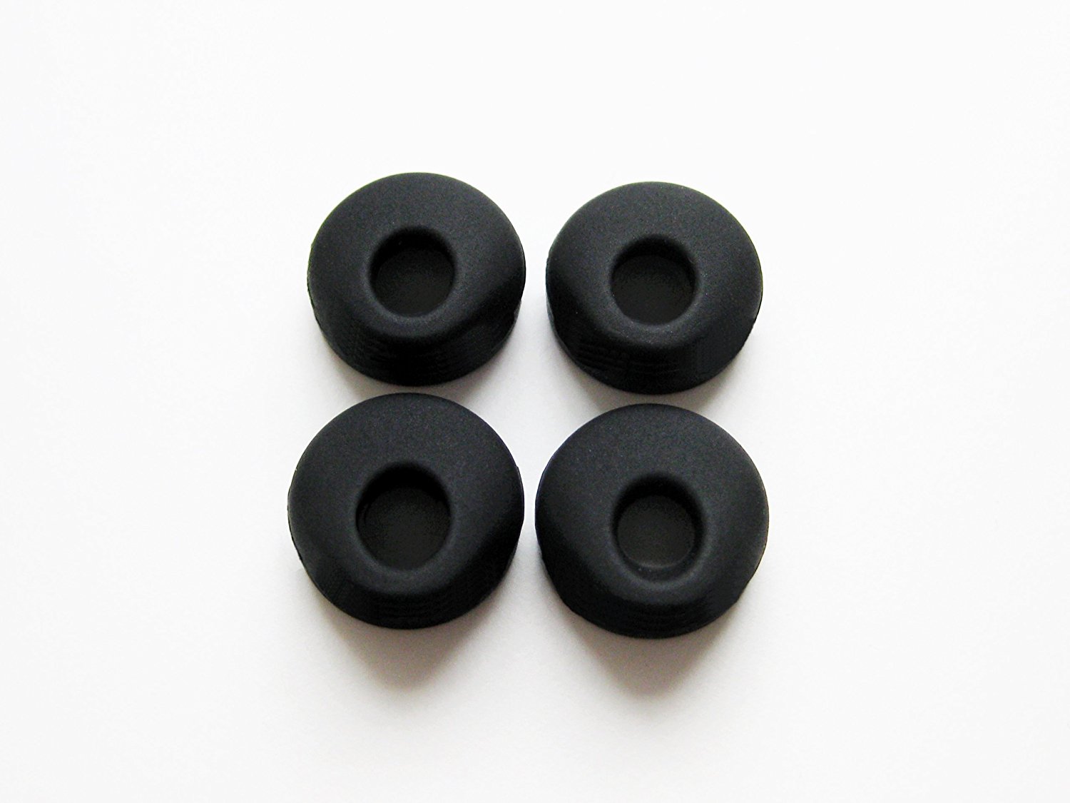 4_black Rubber Soft Ear Gels Ear Buds for Motorola Bluetooth Headset H12 H15 Hk100 Hk200 Hk201