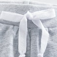 thumbnail image 6 of GYRATEDREAM 2 Pack Toddler Baby Kids Solid Cotton Sport Jogger Shorts Pants Boys Girls Summer Casual Elastic Waist Pants 6 Months-8 Years, 6 of 7