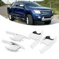 thumbnail image 3 of 4 Pcs Poignée de Porte Extérieure Garniture de Bol Couvercle Chromé Compatible avec Ranger T6 T7 2012-2016, 3 of 7