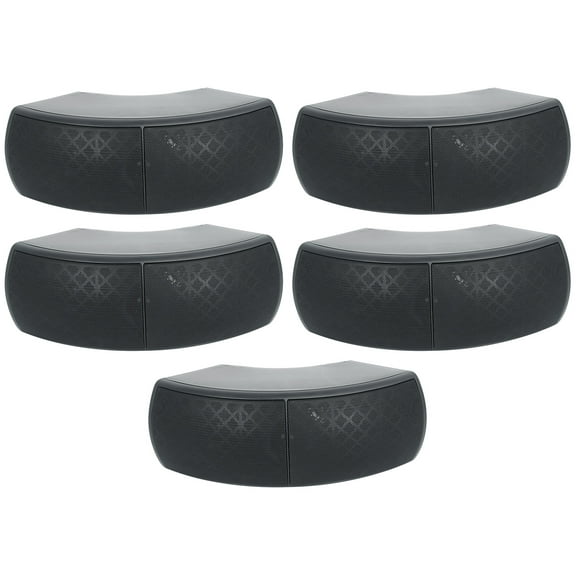 (5) Rockville WET-D4 Black Indoor/Outdoor Commercial/Restaurant/Bar 70V Speakers