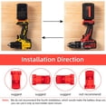thumbnail image 3 of Portaherramientas, 5 Uds. Portaherramientas De Montaje, Herramienta Eléctrica De Plástico, Soporte De Base De Batería Con Tornillos Para Dewalt 18/20V Milwaukee M18 18V, Herramienta Eléctrica Muyoka Hogar, 3 of 7