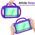 thumbnail image 4 of BMOUO Kids Case for Samsung Galaxy Tab A11 8.7 Inch 2025 / A9 8.7" 2023 / A7 Lite 8.7” 2021, with Shoulder Strap Lightweight, Shockproof Handle Stand Protective Cover, Purple, 4 of 7
