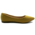 thumbnail image 5 of Ollio Women's Ballet Comfort Light Faux Suede Multi Color Shoes Flats ZM1038, 5 of 6