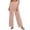 Pink#1, variant on ZVAVZ Cotton Gauze Pleated Pants for Women High Waist Beach Baggy Pants Solid Straight Wide Leg Vacation Pants Red S