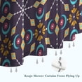 thumbnail image 6 of Colorful Floral Pattern Shower Curtain 72"x72" ,Bathroom Decorative Shower Curtains Set with 12 Hooks,Modern Waterproof Washable Shower Curtain, 6 of 6
