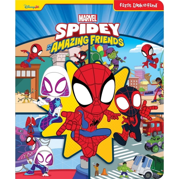 Pre-Owned Disney Junior Marvel Spidey and His Amazing Friends: First Look and Find, (Board Book)