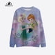 thumbnail image 4 of Sudadera con capucha holgada y cómoda informal de primavera con estampado de princesas de Disney para mujer, 4 of 5