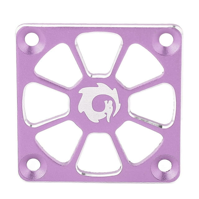 RC Cooling Fan Cover 1.57in Wide Aluminium Alloy Easy Installation RC ESC Cooling Fan Cover for Repair Replacement Purple