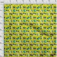 thumbnail image 4 of oneOone Cotton Poplin Medium Yellow Fabric Cars Kids Nursery Sewing Material Print Fabric By The Yard 42 Inch Wide, 4 of 6