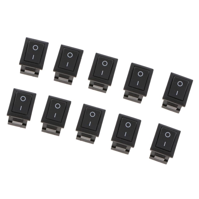 10 Paquetes De 2250V 6A 10A Interruptor De Balancín Para Auto / Apagado Interruptor De Palanca De 2 Pines Para Auto De Macarena Interruptor basculante